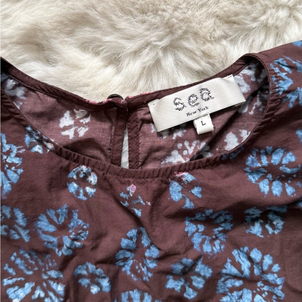 Sea New York Yana Tie-Dye Long Sleeve Cropped Top in Rose Large - Picture 3 of 9